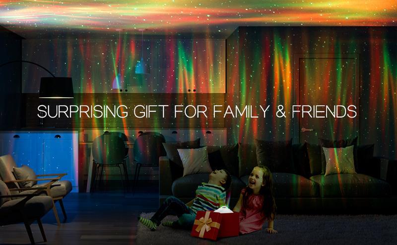 Galaxy Aurora Projector Light | APP-Controlled Rechargeable Star Nebula Projector, Cordless Design, 33 Effects, Bluetooth Speaker & White Noise