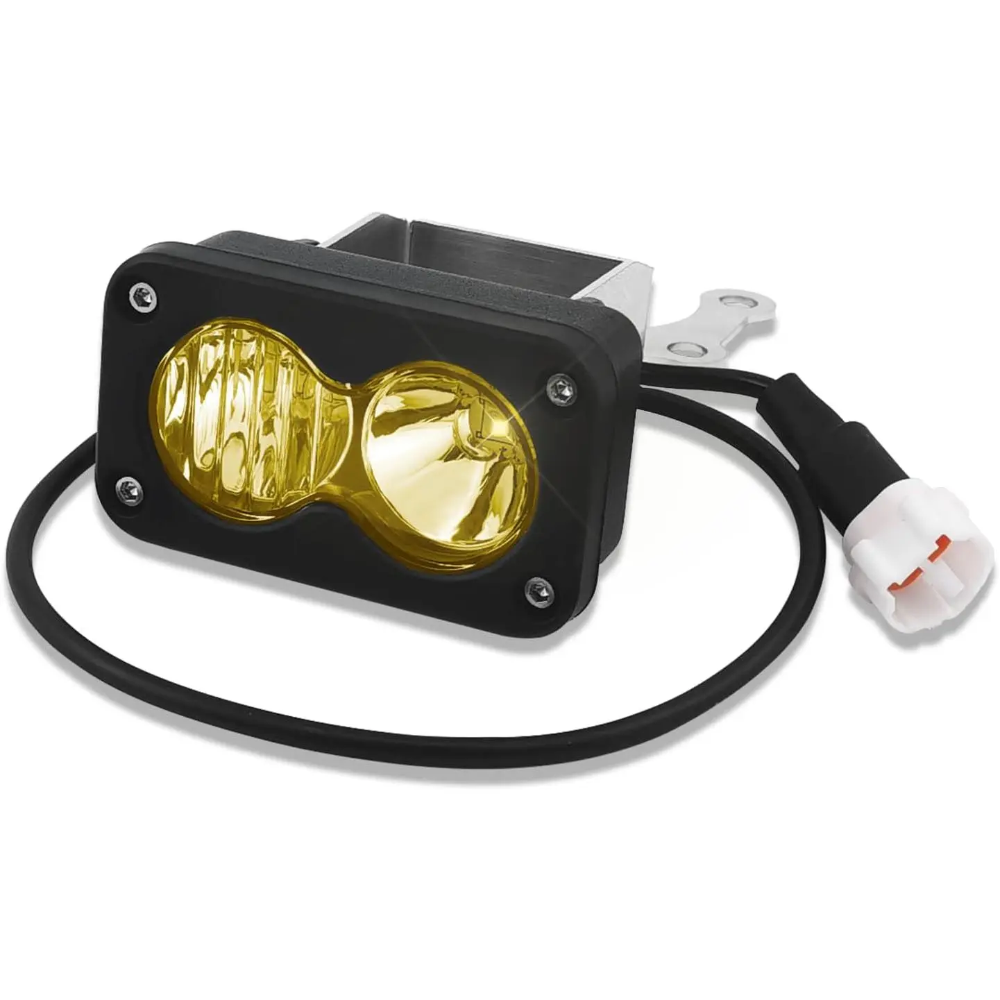 Headlight Kit with Mount Bracket Compatible for SurRon Segway X260, Yellow Floodlight dirt bike headlight kit, Sur-ron Accessories (Yellow Light)