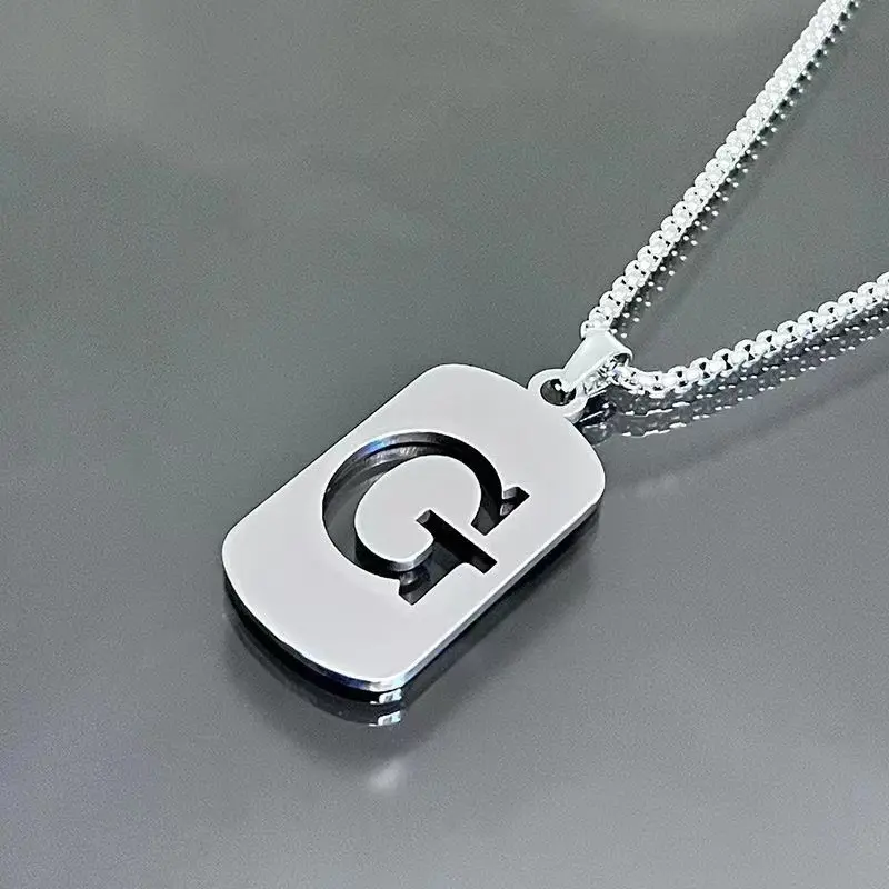 Letter G+70cm titanium steel chain