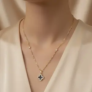 Gold Chain Necklace for Women - Elegant and Stylish Jewelry Accessory for Everyday Wear Size 15.5/17.5