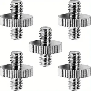 5pcs 1/4 double headed adapter screw camera quick mounting board adapter screw photography bracket adapter Camera Accessory