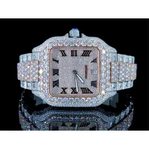 Rose Gold Color Moissanite Diamond Watches