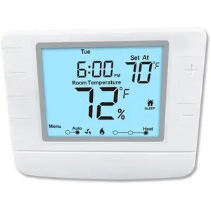 Non Programmable Thermostat for , Digital Energy-Saving Thermostat,Heat Pump Thermostat, 2 Heat/1 Cool, Easy DIY Install, White Backlight