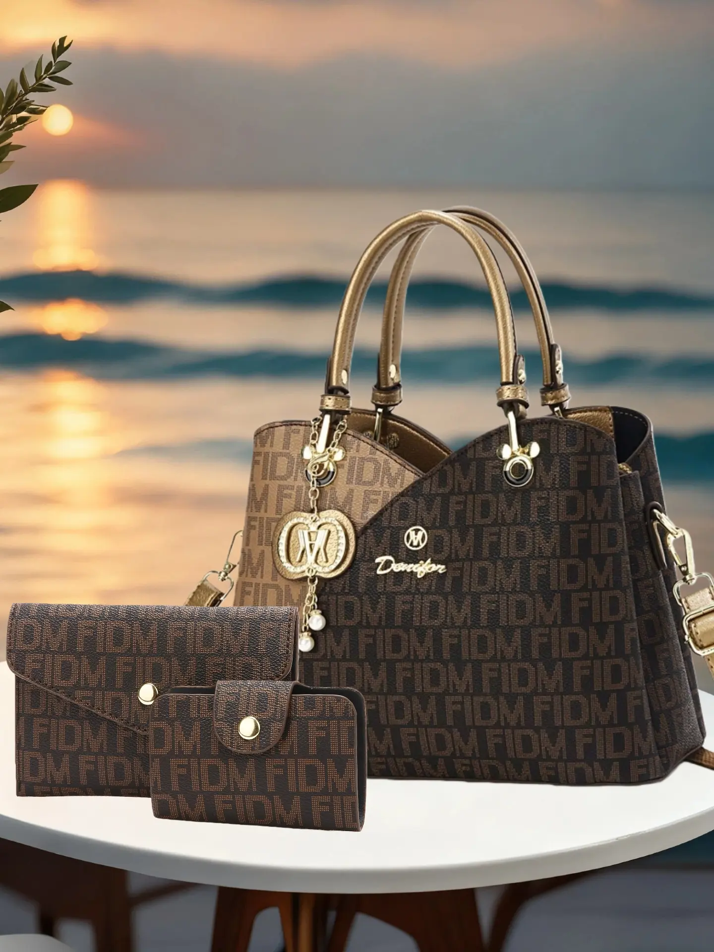 Bags, women's bags, shoulder bags, printed letter bags, light luxury bags, handbags, crossbody bags, large capacity bags, buy big bags and give small bags as gifts, birthday gifts for wives, Handbag Set