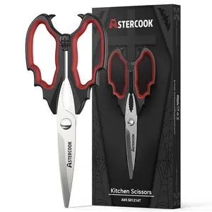 AsterCook Vampire Scissors – Ultra-Sharp Kitchen Shears with Unique Gothic Design for Cooking, Crafting & Everyday Use Kitchenware Stainless Steel