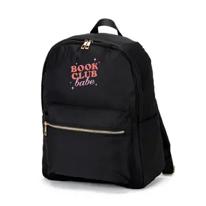 Viv&Lou Book Club Babe Embroidered Charlie Backpack