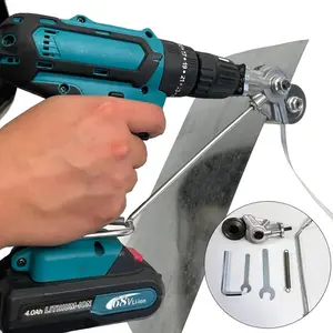 Multifunctional Electric Drill Plate Cutter, Multipurpose Sheet Cutter, High Speed Rotor Electric Nibbler for Cutting, Power Tool Accessories, Effortless Installation