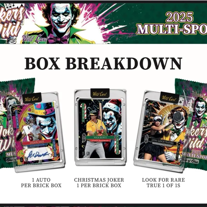 2025 Wild Card Jokers Wild Multi-Sport Hobby Brick! - TikTok Shop 2025 Wild Card Jokers Wild Multi-Sport Hobby Brick! - TikTok Shop