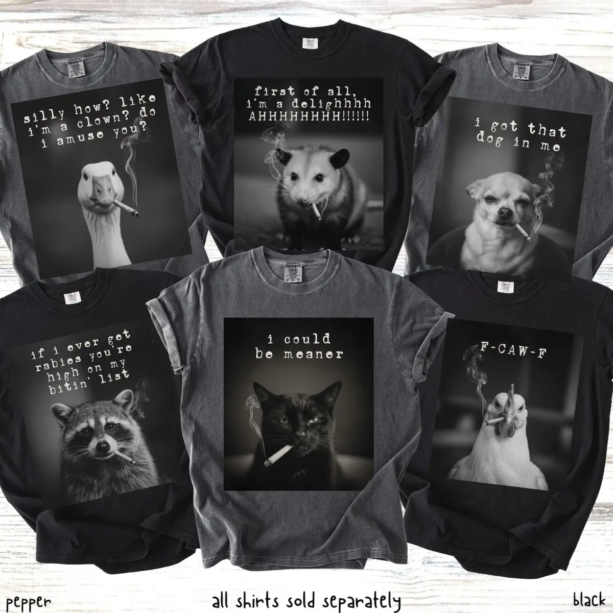 Comfort Colors Custom Funny Sarcastic Bachelorette Party T-Shirts, Matching Group Smoking Cat Animal Meme Girls Trip, Game Night Tee