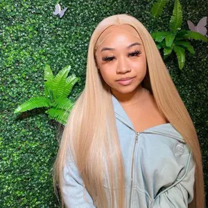 Lee Hair Factory #27 Honey Blonde Wig Lace Front - 180% Density