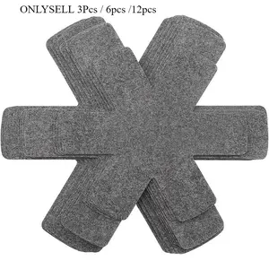 3/6/12pcs 10.2/13.8/15inch Pot And Pan Protectors, Set Of 12 And 3 Different Size, Pot Dividers Pads, Stacking Pan Protectors, Pan Separators Pads For Protecting And Separating Pots And Pans