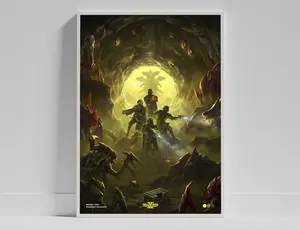 Helldivers Poster Unframed, Helldivers 2 Poster, Helldiver Video Game Print, Super Earth Gaming Wall Art, Game Art, Gamer Gift, Video Game art, Gamer Print