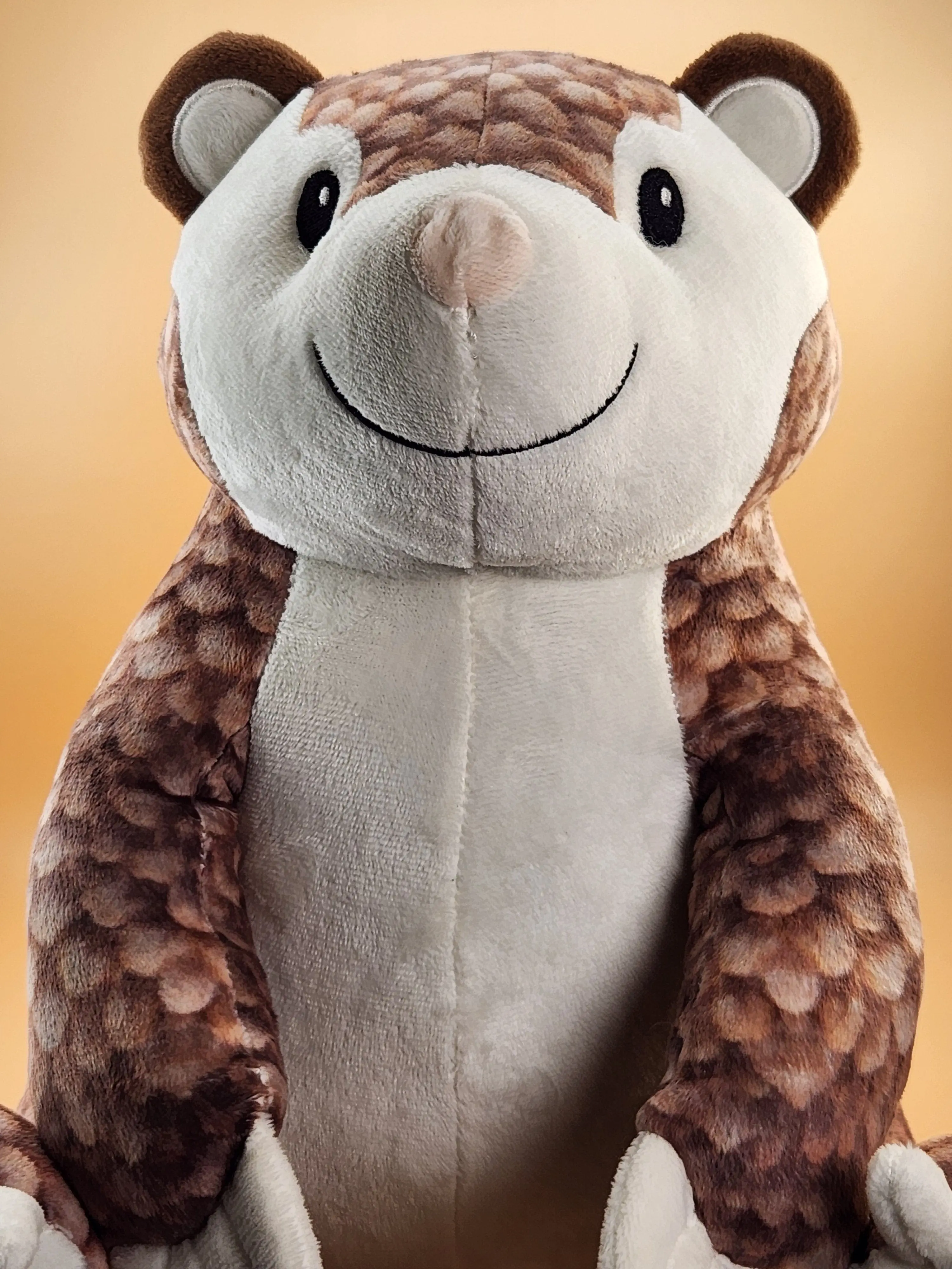 Paulie the Pangolin stuffed plush toy; soft stuffed animal from Snugglebug