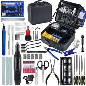 124 count 3D Printing Accessory Tools with Tool Bag for 3D Printer Modeler Basic Tools Diverse 3D Print Nozzle Cleaning Kit Mini Rotary Tool 3D Printer Tools for Remove/Trim and Finish 3D Print