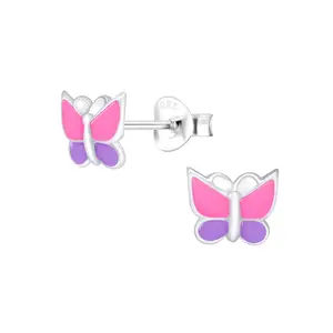 925 Silver Butterfly Stud Earrings