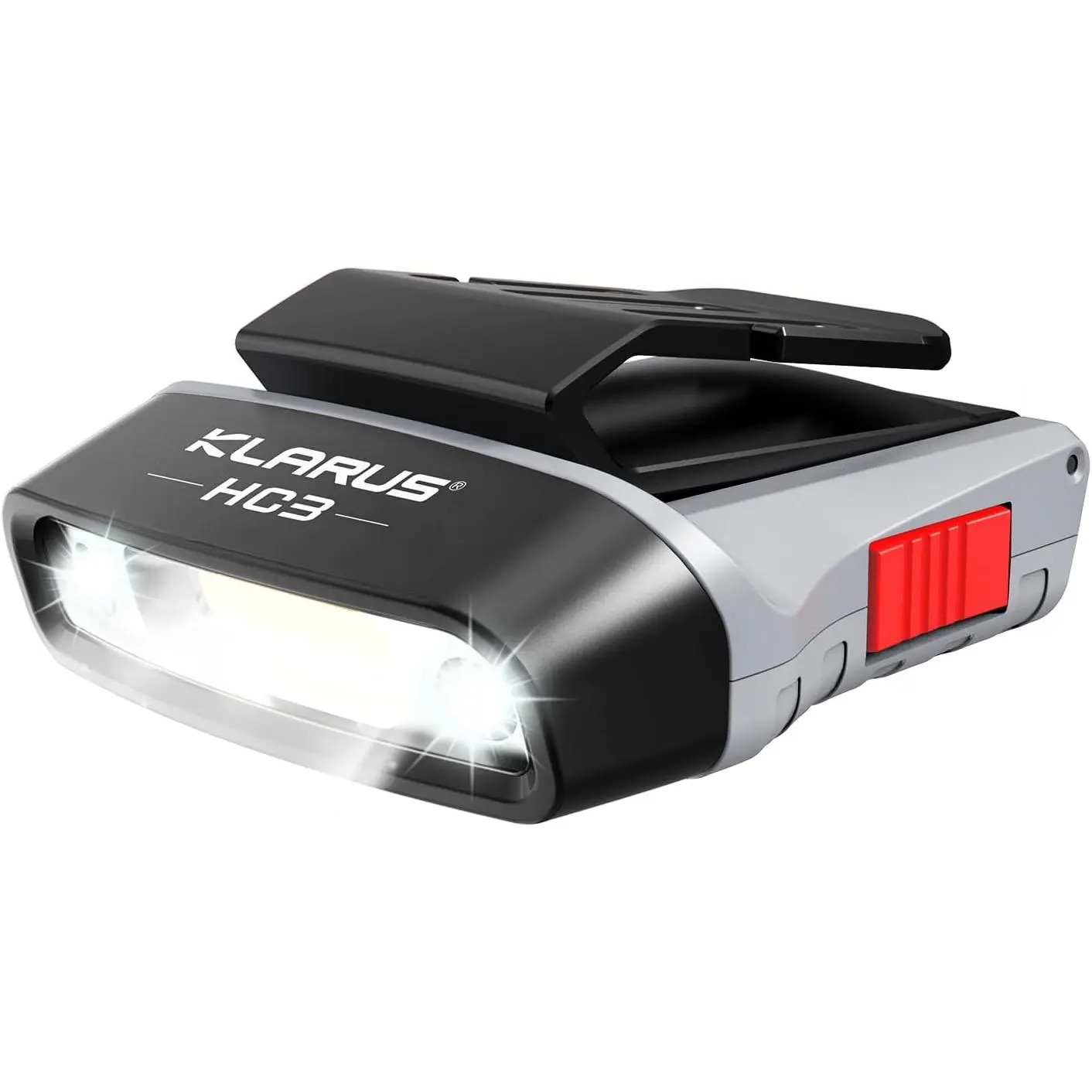 HC3 Rechargeable Motion Sensor Cap Visor Light - 100 Lumens COB LED Clip on Hat Light - Headlamp Flashlight with Red Light for Fishing Running Camping Reading
