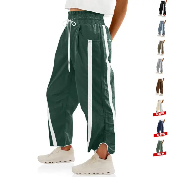 UANEO Loose Barrel Pants for Women Quick Dry Lightweight Hiking Travel Workout Running Comfy Lounge Pants with Pockets SummerVibes