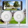 3MP Window Security Camera (2-Pack), 2K Resolution, AI Motion Detection, Color Night Vision, Dual-Band WiFi, Two-Way Audio, 24/7 Recording, Easy Window Mount, Camera Security No Subscription