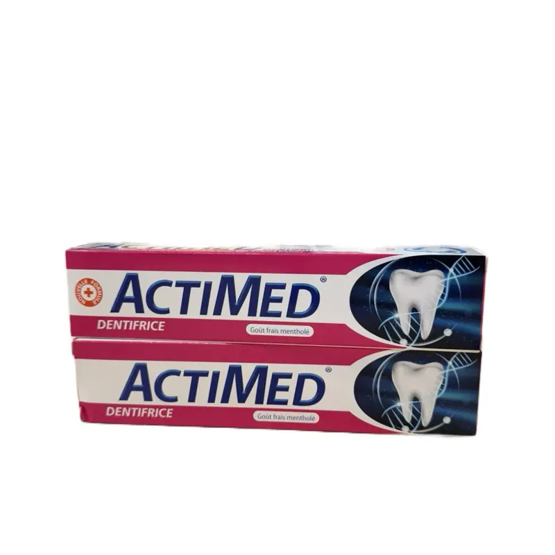 2 pcs pink actimed toothpaste