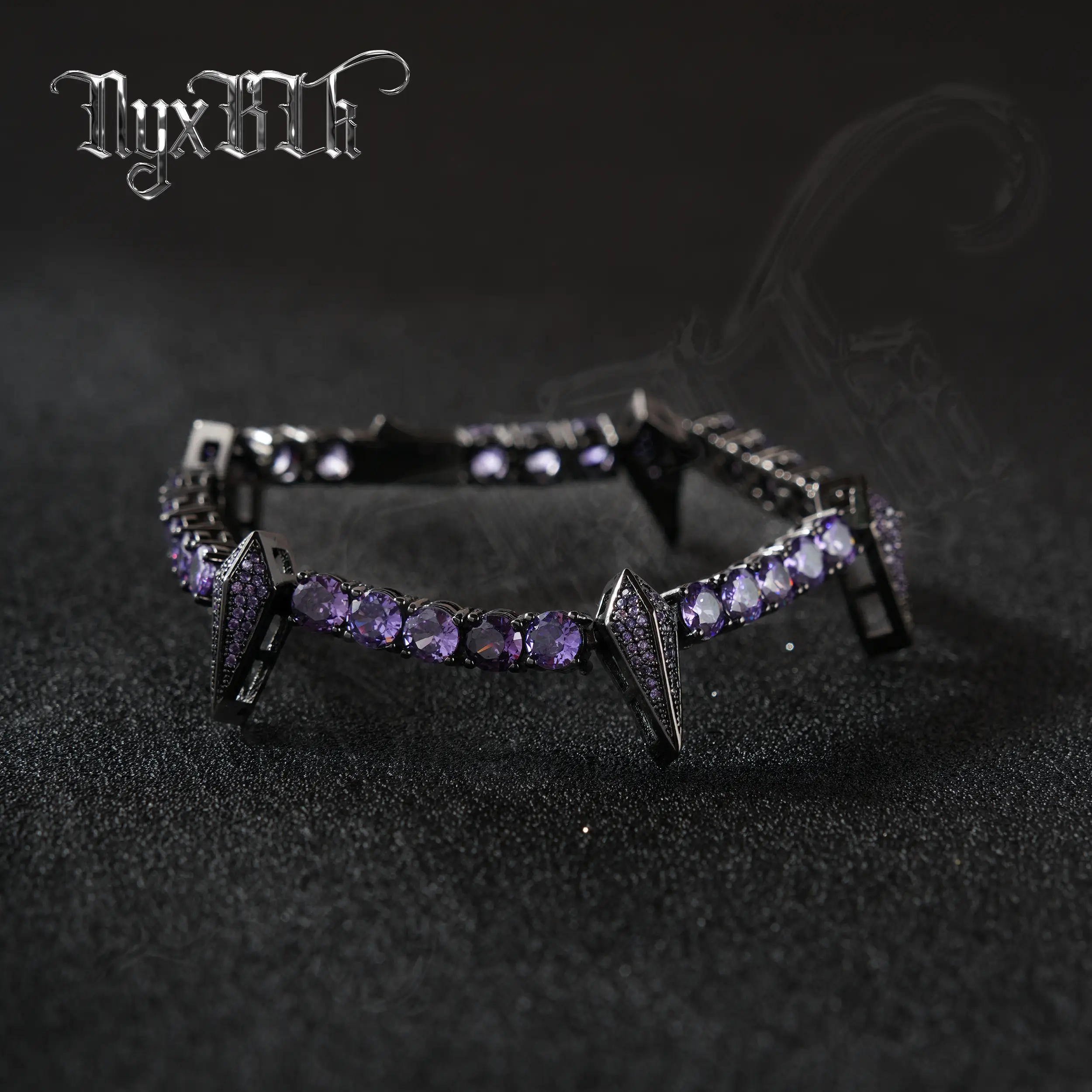 Black Panther Tennis Bracelet for Men,Premium CZ Iced out Bracelet,Multi Color Available,Jewelry for Men—(Ny1)