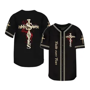 Faith Jesus Christian Baseball Jersey Unisex XS-5XL, Christian Baseball Jersey, Jesus Faith Baseball Jersey, Personalized Christian Jersey