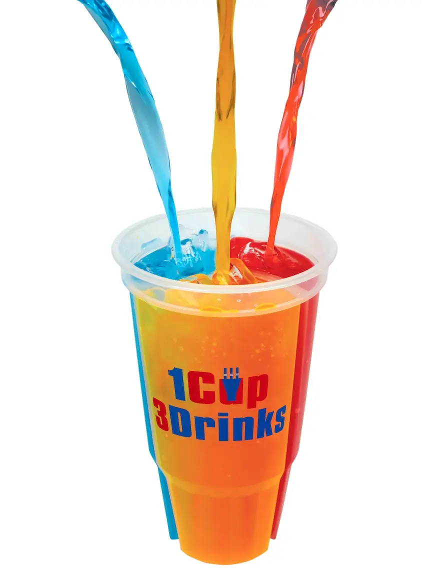 WesCup – Endless Possibilities. The World’s First Ever 3-Compartment Drinking Cup with 3 Straws. Permission to Be Indecisive. Have Fun, Party, and Reu