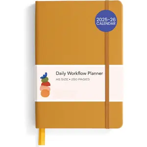 Anecdote 2025-2026 Planner: A Monthly, Weekly & Daily Planner 2025-2026 for Planning Your Success - A5 Size Hardcover Start Anytime and Achieve your Goals - Mustard