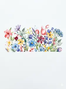 Spring Flowers ( double sided uv dtf )