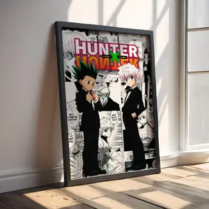 Hunter x Hunter Anime Poster Hxh Gon Killua Poster Hxh Poster Hxh Anime Poster Hunter x Hunter Wall Art Hxh Print Hisoka Leorio (No Framed)