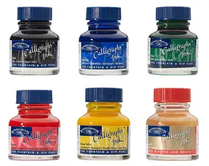 Winsor & Newton Calligraphy Ink, Set of 6