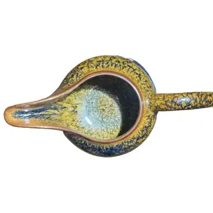 - ： Handmade Jian Zhan Teacup, Kiln Change Glaze,Traditional Ceramic Tea Bowl