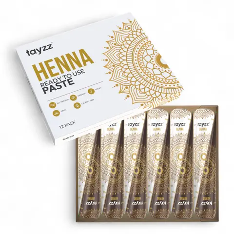 Tayzz 25g Fresh Natural Henna Cones