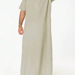 Thobes for Men - Beige Briefs, Long Sleeves, Comfortable Fit, Ideal for Various Occasions - Menswear