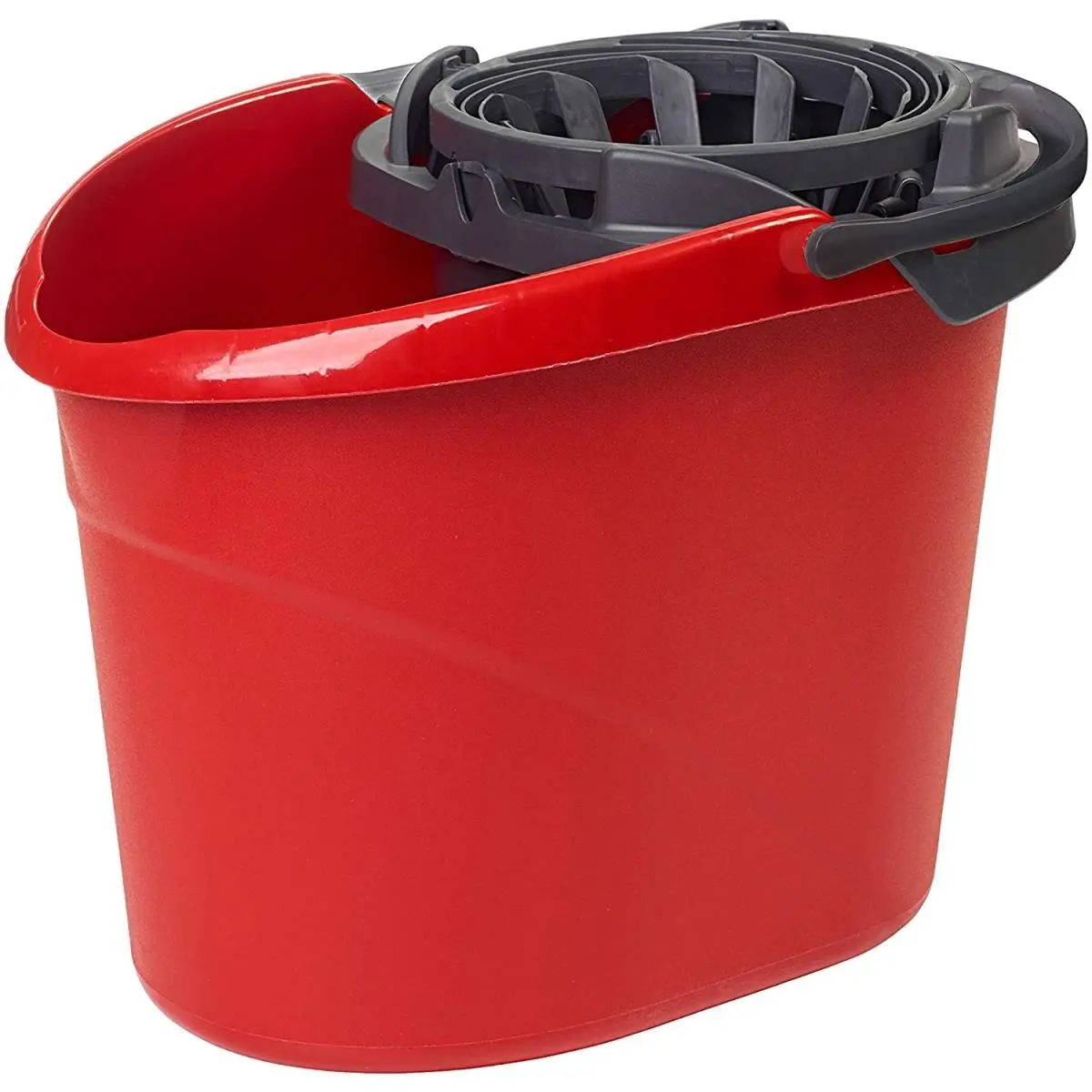 O-Cedar 164196 Quick Wring Bucket - 2.5 gal, Pack of 4, Water Absorbent, Easy Use, Integrated Spout, Cleaning Essential, Keeps Hands Dry