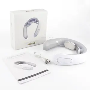 Pulse Neck Massager Electric Smart EMS Cervical Massagers TENS Pain Relief Relaxation Muscle Kneading Massage. masajeador