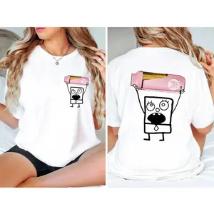 Muha Pink Doodlebob Shirt, Unisex Tshirt, Sweatshirt, PRint cotton