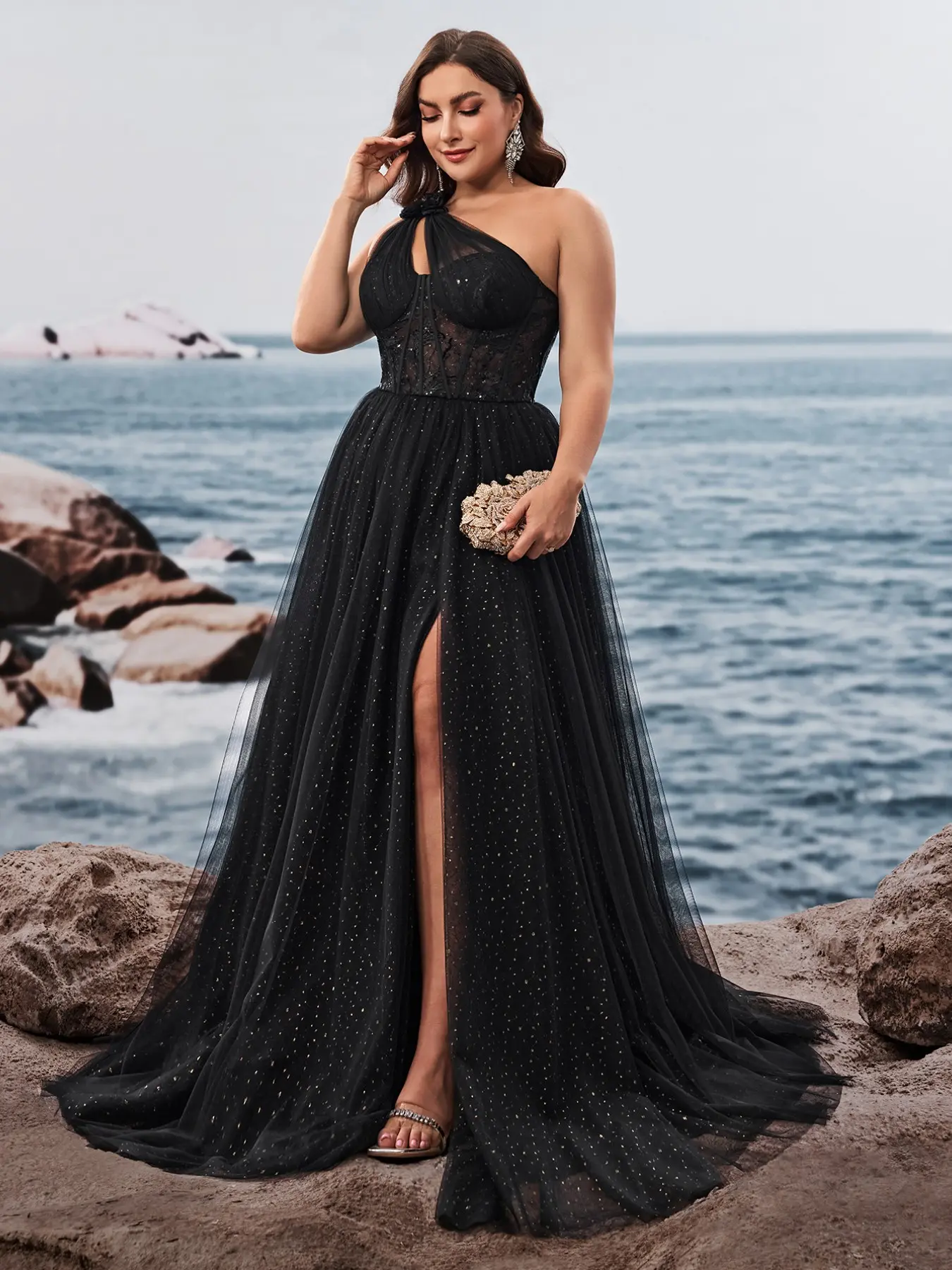 Elegant Maxi Dress with High Waist, Sexy Sleeveless Formal Party Gown, Fitted Floral Patchwork, Semi-Transparent, Special Occasion Wear - TikTok Shop Elegant Maxi Dress with High Waist, Sexy Sleeveless Formal Party Gown, Fitted Floral Patchwork, Semi-Transparent, Special Occasion Wear - TikTok Shop