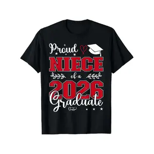 Proud Niece Celebrating a Graduate from The Class of 2026 for a Graduation T-Shirt Casual Tropical
