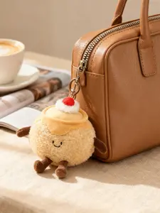 Cute Plush Bag Charm Keychain, Decorative Backpack Wallet Accessory, Soft Cute Plush for Women Girls, Daily Bag Decoration, Stylish Backpack Charm