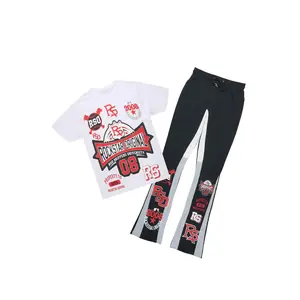 Mavrix White T-Shirt/Relaxed Track Set Mavrix White T-Shirt/Relaxed Track Set