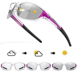 New Style Photochromic Cycling Eyewear Men Women MTB Bike Running Fishing Glasses Comfortable Bicycle Goggles UV400 compression socks