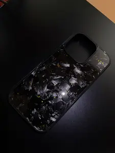 IPhone 16 Pro Forged Carbon Phone Case With Gold Flakes