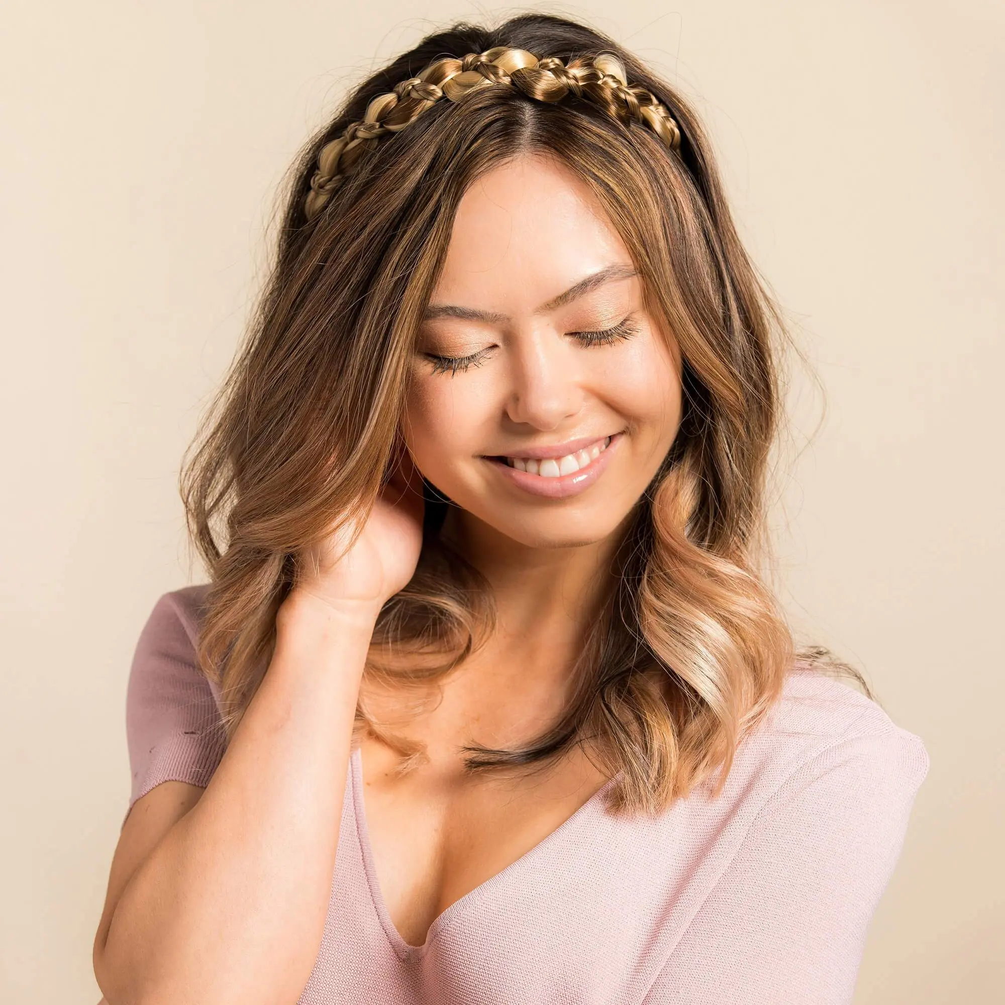The Butterfly - Braided Headband Hir Extension for Women