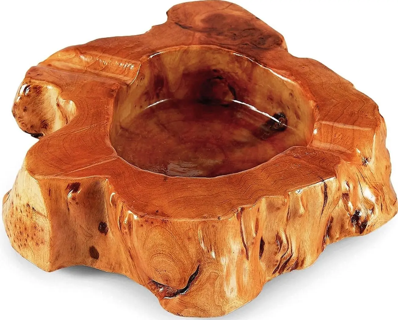 Wooden Cigar Ashtray Outdoor Indoor Ashtray and Great Gifts for Cigar Lovers, Smokers and Men Ash Tray Different Shapes and Random Delivery