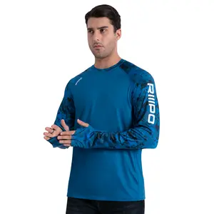 RODEEL R30 RIIIPO Long Sleeve Shirts w/ UV Detection Thumbhole Men UPF 100+ Sun Protection Lightweight Quick Dry Moisture Wicking Rash Guard Breathable Cooling Activewear for Outdoor Sport Gym Workout Running Hiking Fishing, Holiday Gift