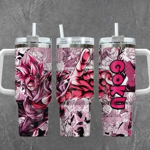 [DBZ] G0ku Black “Super Saiyan Rose” 20oz & 40oz Tumbler With Handle – Anime Gaming Stainless Steel Cup, Insulated Iced Coffee Mug, Aesthetic Design, Trendy Drinkware, Daily Use, Gift Idea, Fan Favorite, Gift For Otaku & Anime Fans