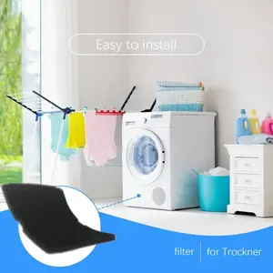 3pcs/5pcs Beko Dryer Filters, Compatible with Roll-Style Dryers, Heat Pump, Sponge Foam Filter Replacement, Durable Washable Mink Fur Collector