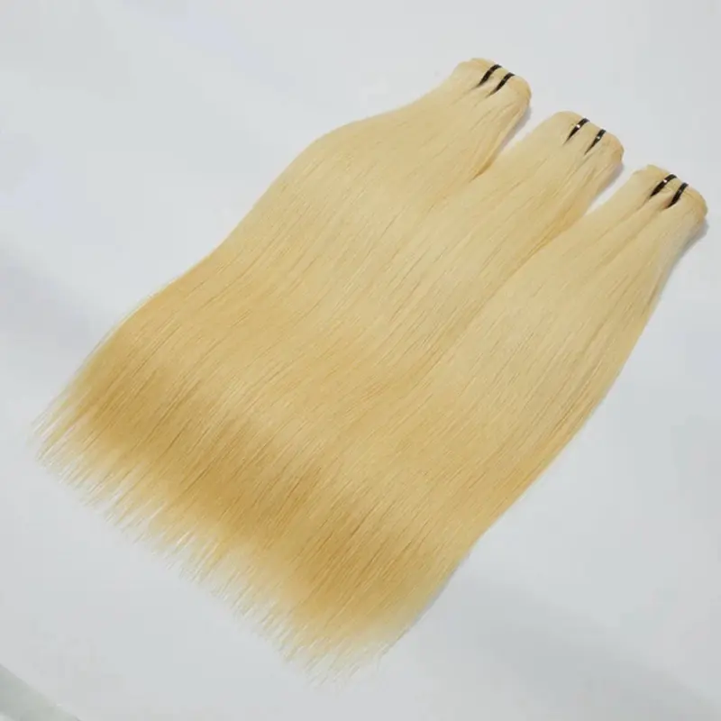 A 613 Blonde Straight Bundles – 100% Raw Indian Hair | Silky, Full, Long Lasting (12–30”)