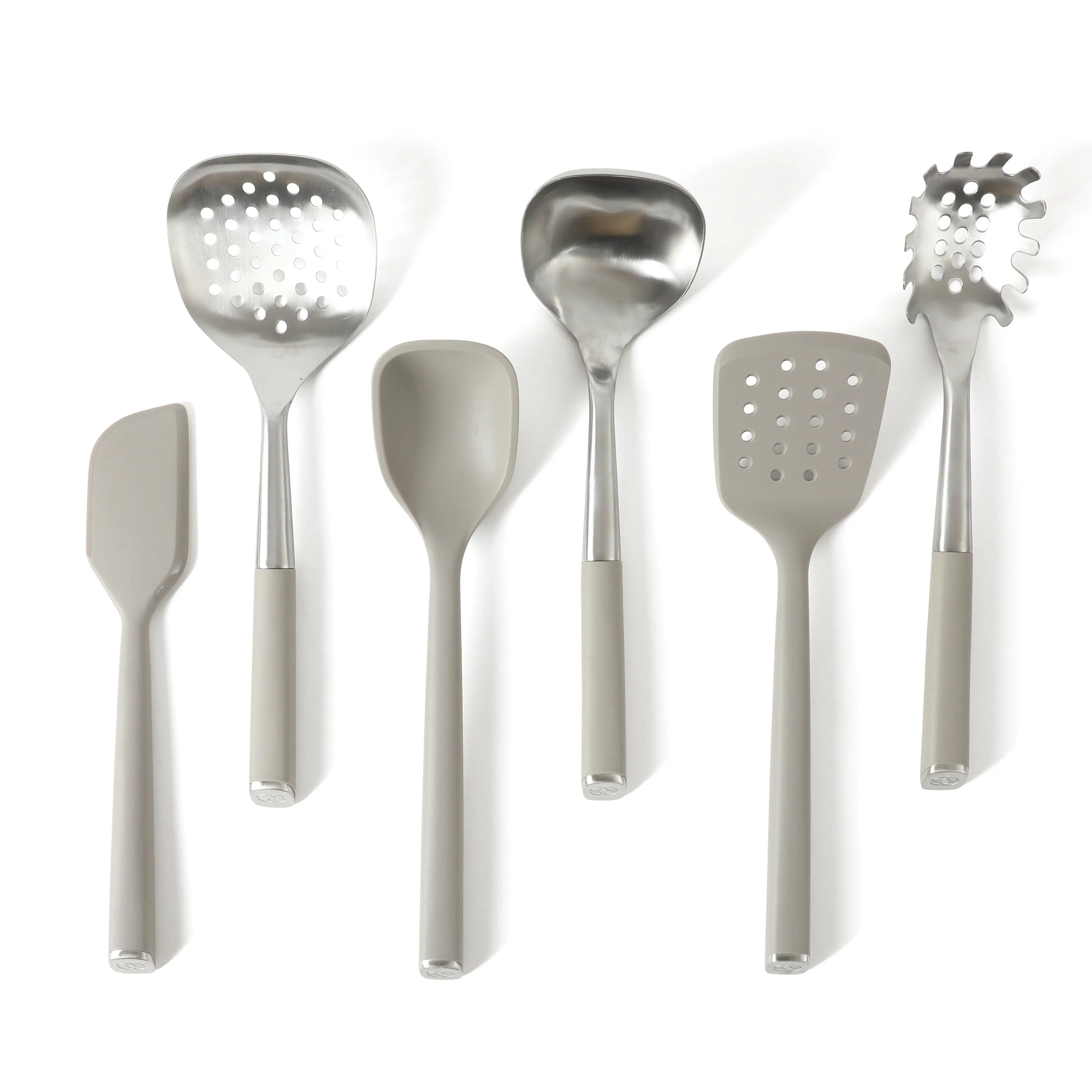 Calphalon Edge 6 Piece Stainless Steel Kitchen Tool & Gadget Set- Taupe