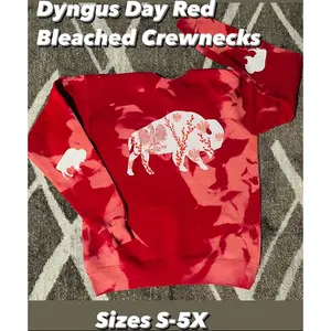 Dyngus Day Bleached Red BFLO Crew